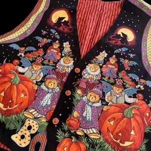 Reversible homemade Halloween vest cotton cute Halloween trick or treat outfit